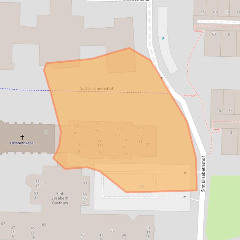 Kaart van postcodegebied 6812AW.