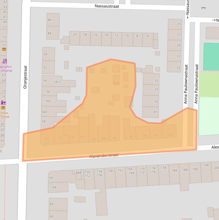 Kaart van postcodegebied 6812BD.