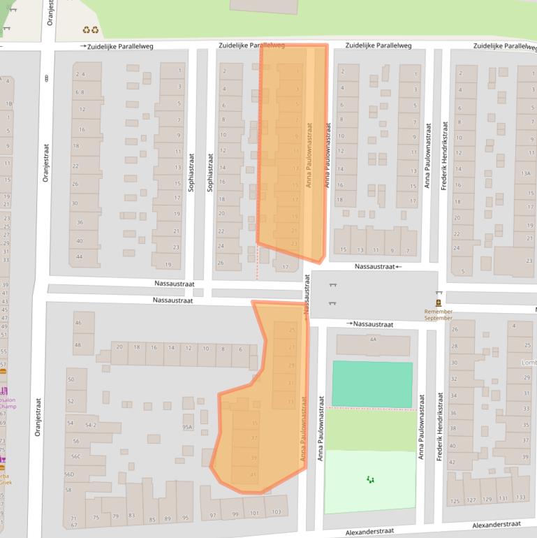 Kaart van postcodegebied 6812BW.