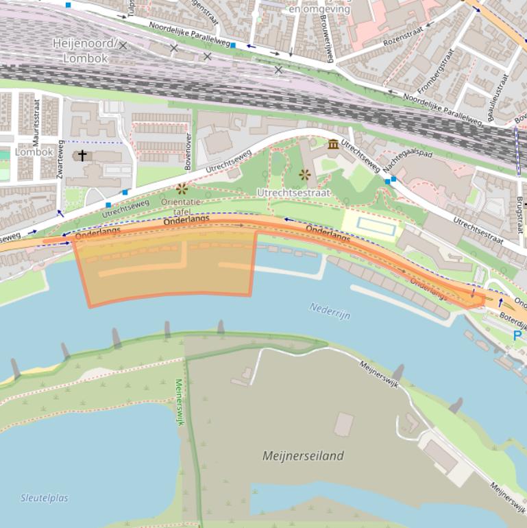 Kaart van postcodegebied 6812CJ.