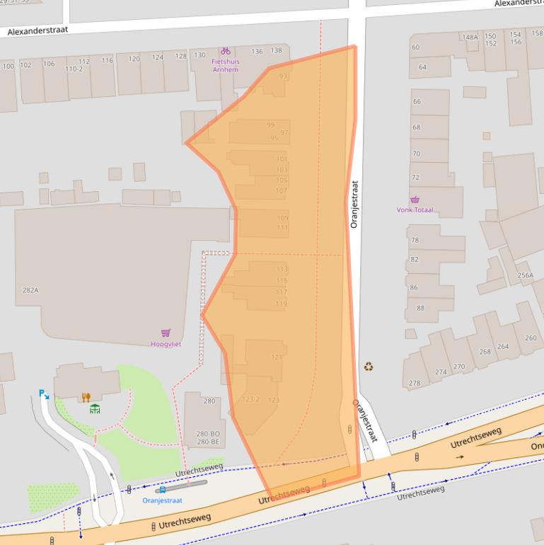 Kaart van postcodegebied 6812CN.