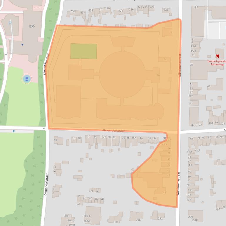Kaart van postcodegebied 6812CW.
