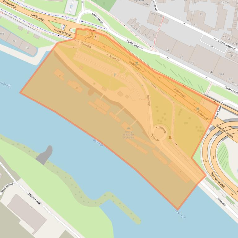 Kaart van postcodegebied 6812CZ.