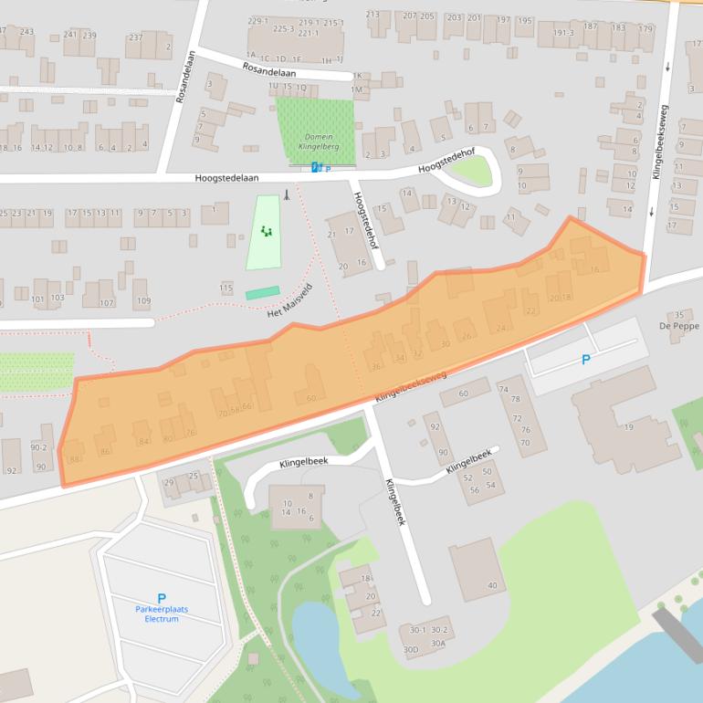 Kaart van postcodegebied 6812DH.