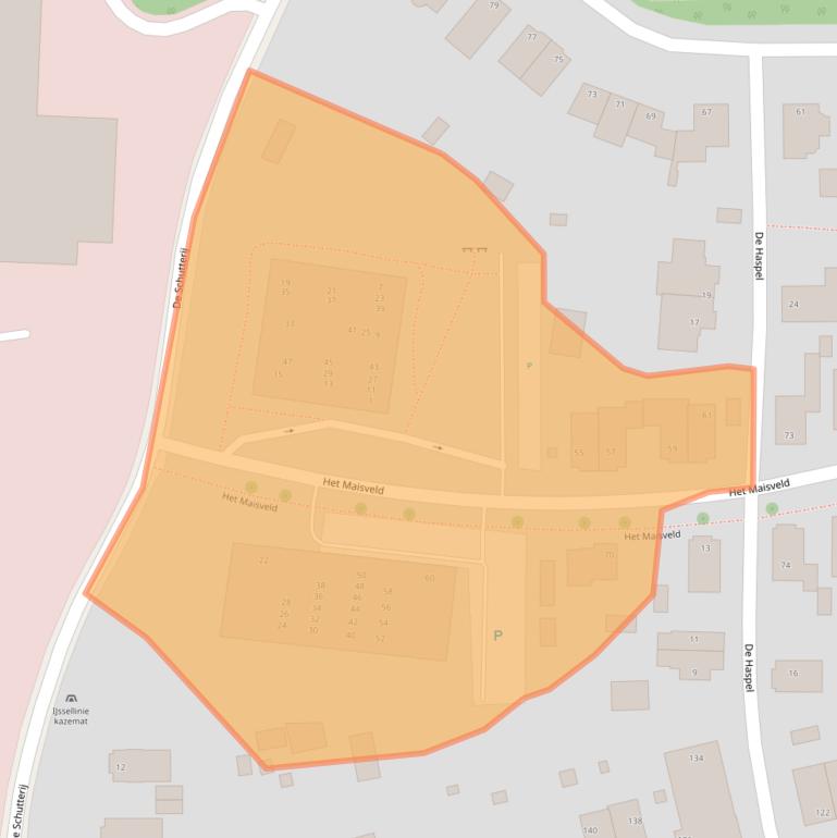 Kaart van postcodegebied 6812DV.