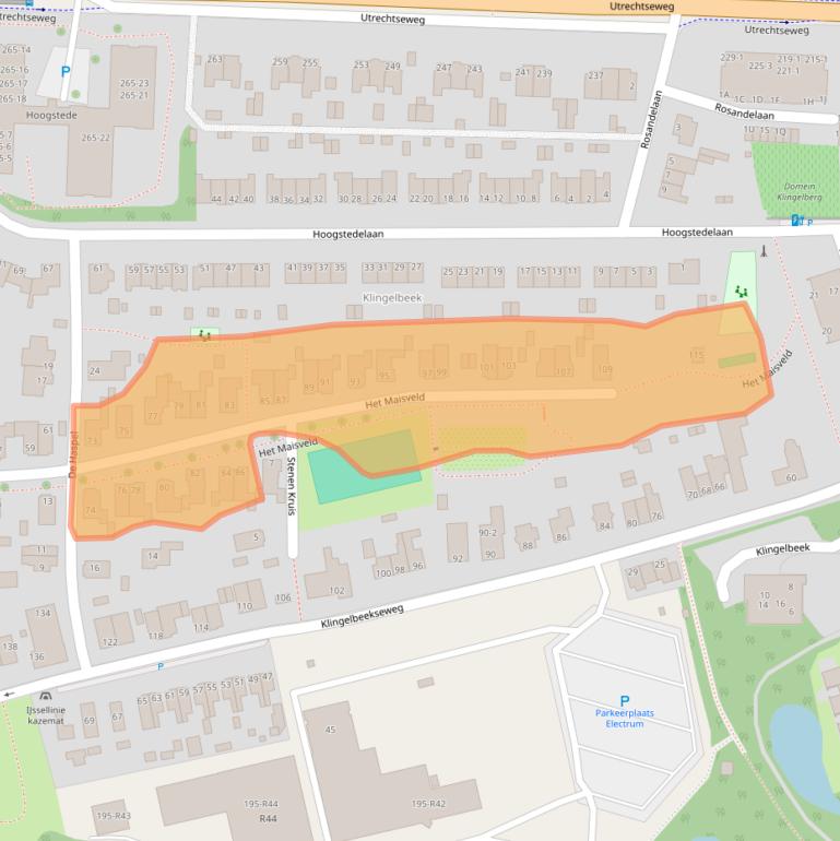 Kaart van postcodegebied 6812DW.