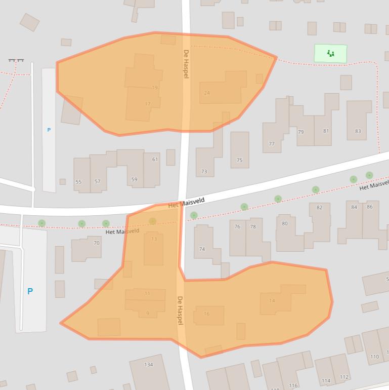 Kaart van postcodegebied 6812DX.