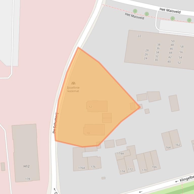 Kaart van postcodegebied 6812DZ.