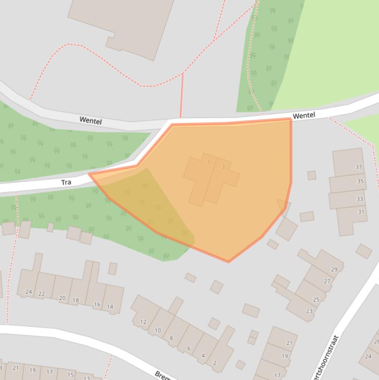 Kaart van postcodegebied 6813AG.