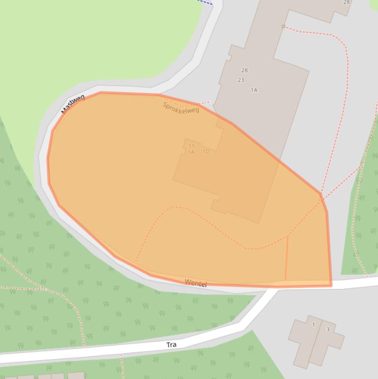 Kaart van postcodegebied 6813AH.