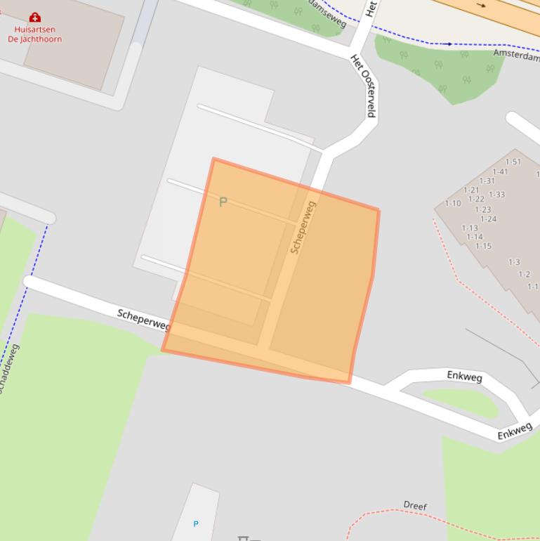 Kaart van postcodegebied 6813AW.