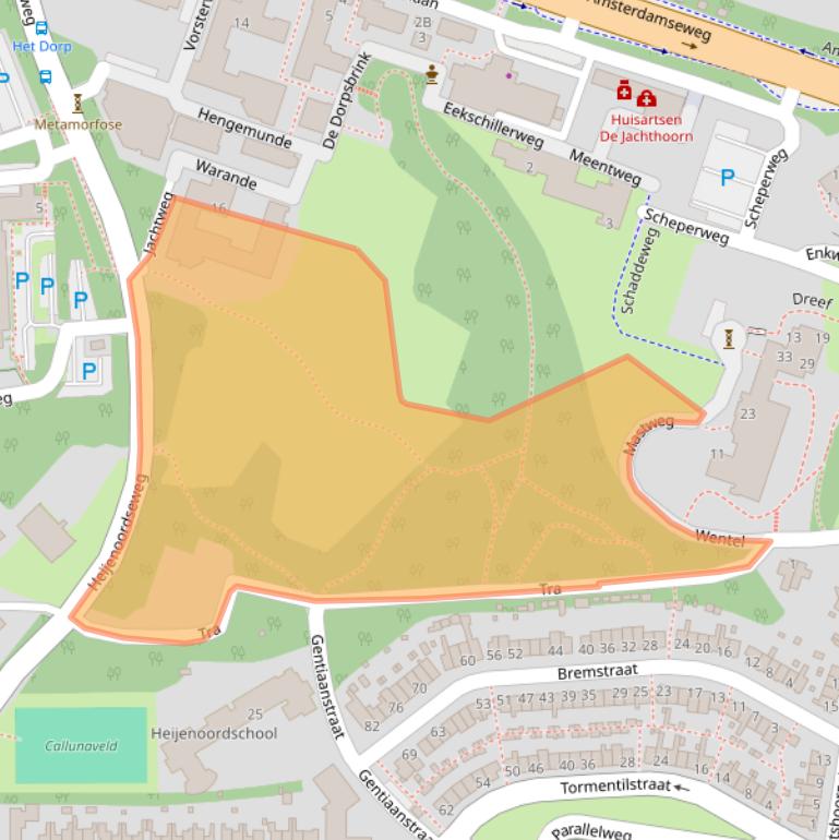 Kaart van postcodegebied 6813BV.