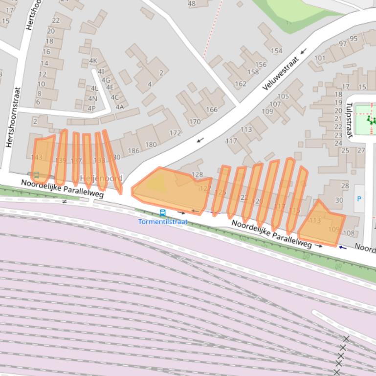 Kaart van postcodegebied 6813DC.