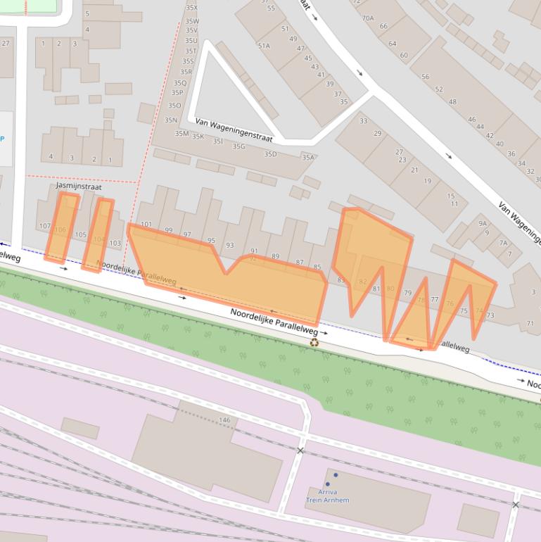 Kaart van postcodegebied 6813DE.
