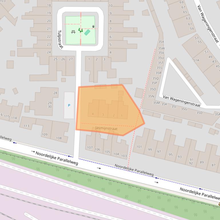 Kaart van postcodegebied 6813DV.