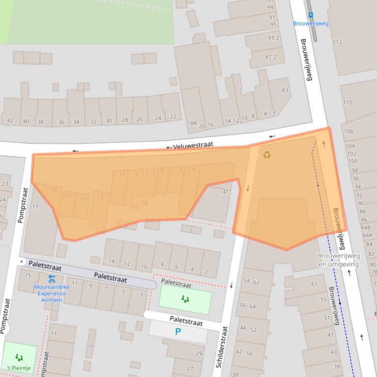 Kaart van postcodegebied 6813EA.