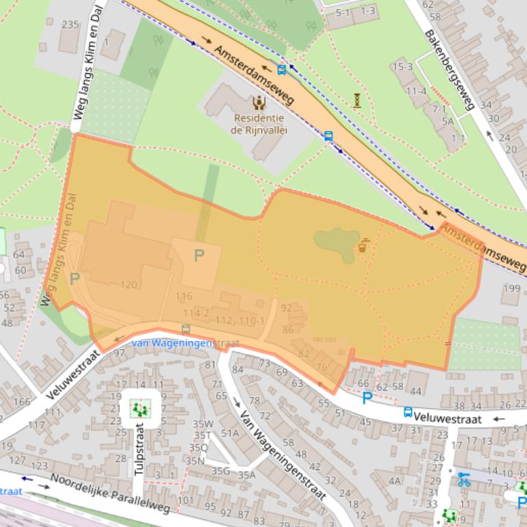 Kaart van postcodegebied 6813EE.