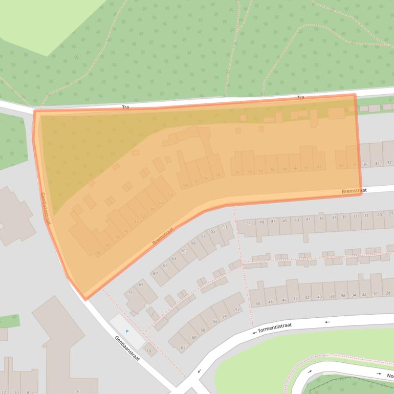 Kaart van postcodegebied 6813EN.