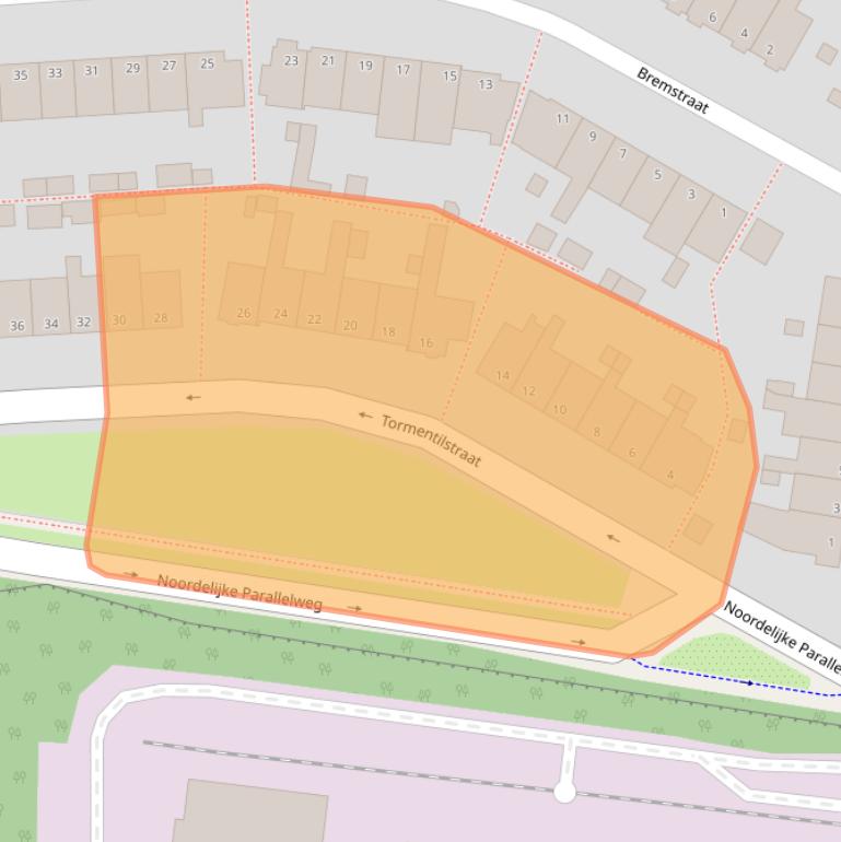 Kaart van postcodegebied 6813EP.