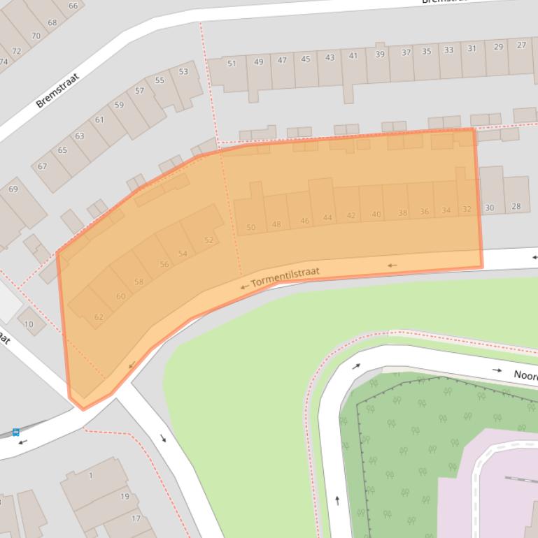 Kaart van postcodegebied 6813ER.