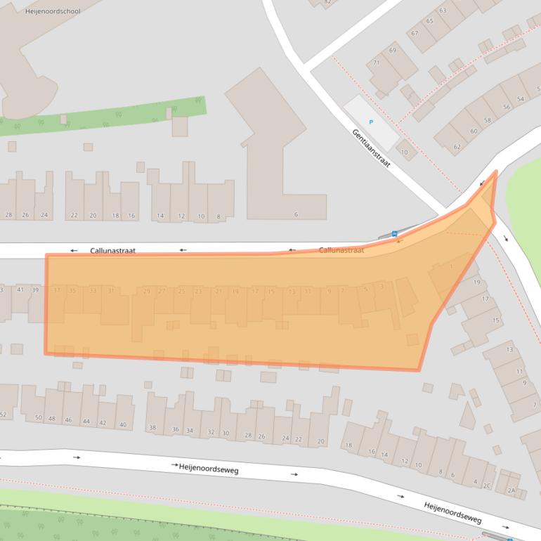 Kaart van postcodegebied 6813ET.