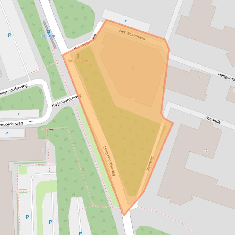 Kaart van postcodegebied 6813GC.