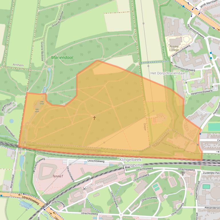 Kaart van postcodegebied 6813GE.