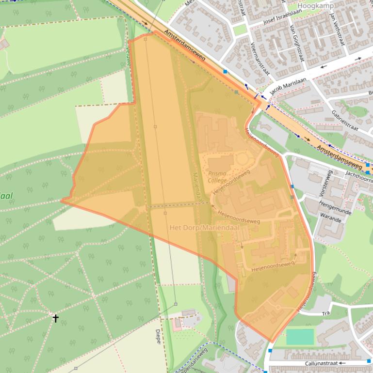 Kaart van postcodegebied 6813GG.