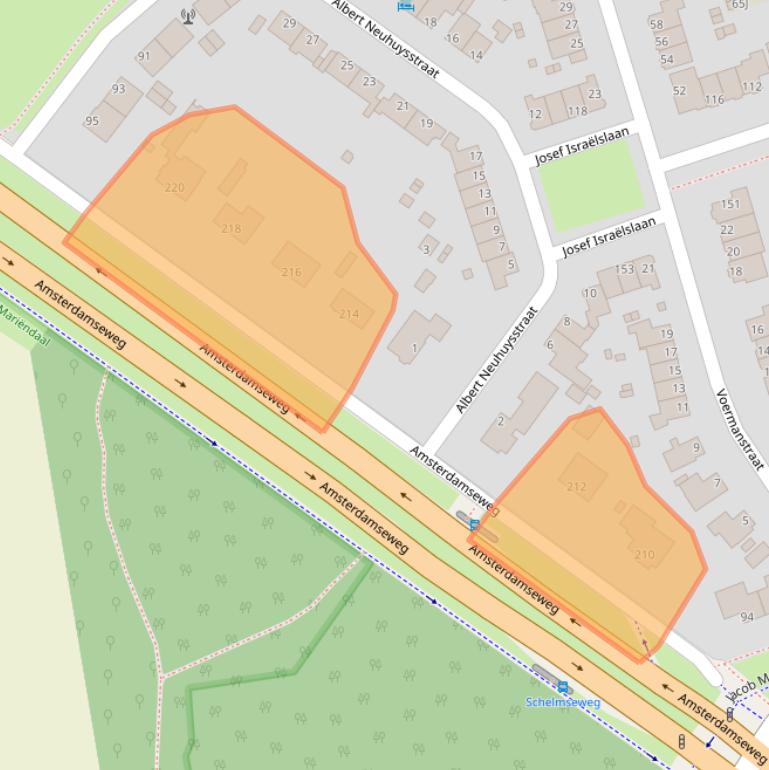 Kaart van postcodegebied 6813GK.