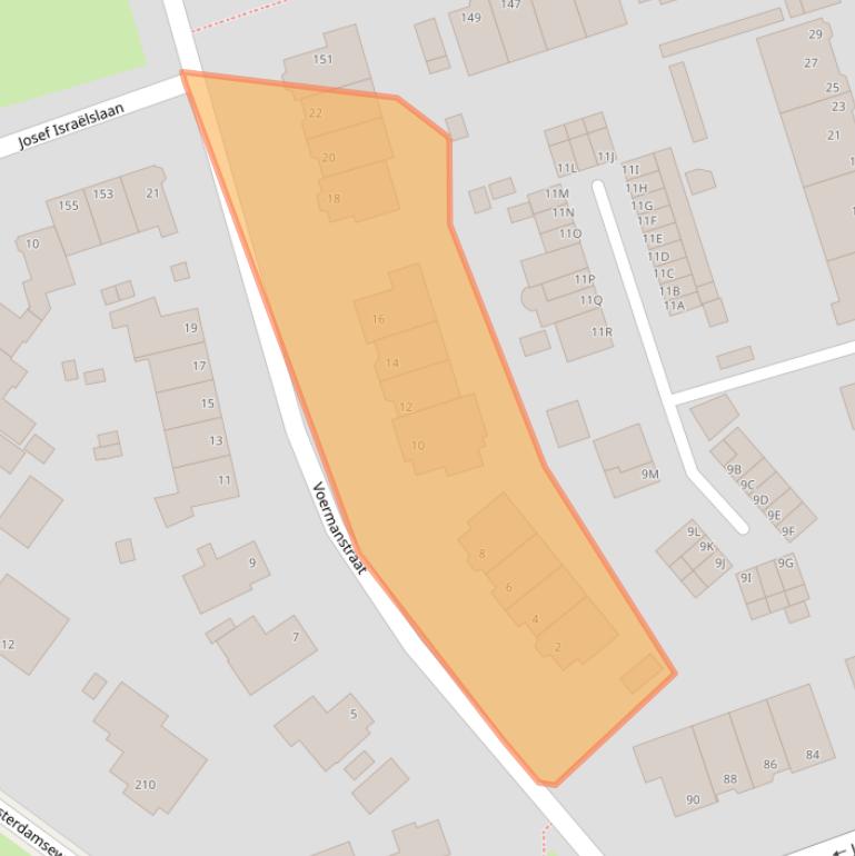 Kaart van postcodegebied 6813HB.