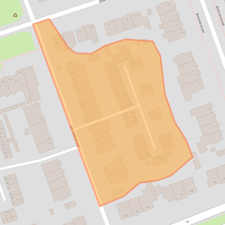 Kaart van postcodegebied 6813HL.