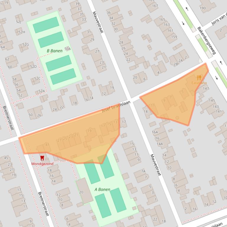 Kaart van postcodegebied 6813JA.