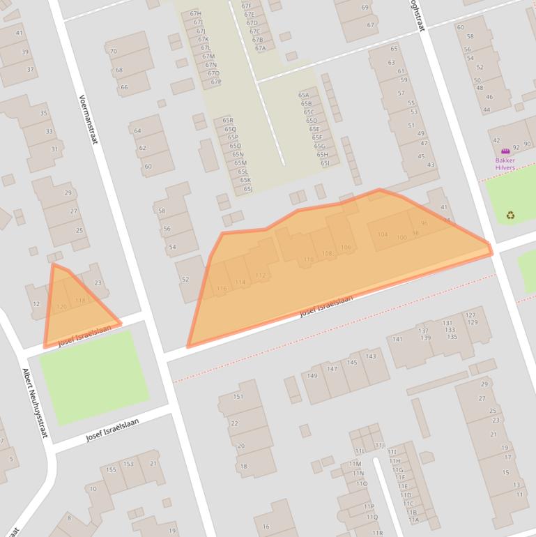Kaart van postcodegebied 6813JH.