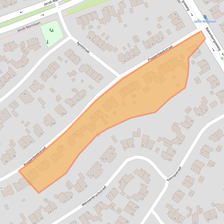 Kaart van postcodegebied 6813KD.