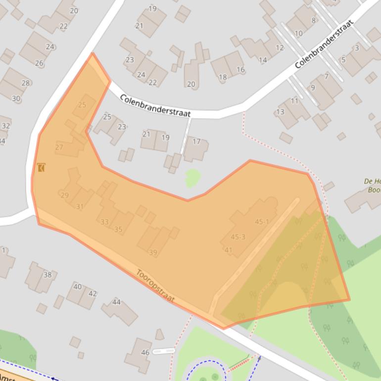 Kaart van postcodegebied 6813KS.