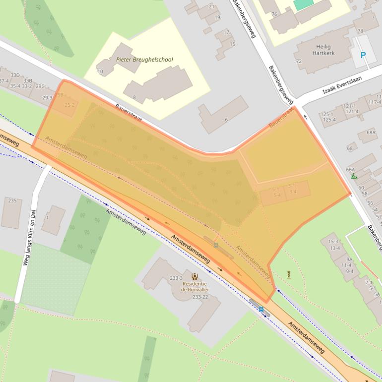 Kaart van postcodegebied 6813KX.