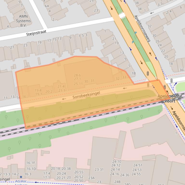 Kaart van postcodegebied 6814AB.