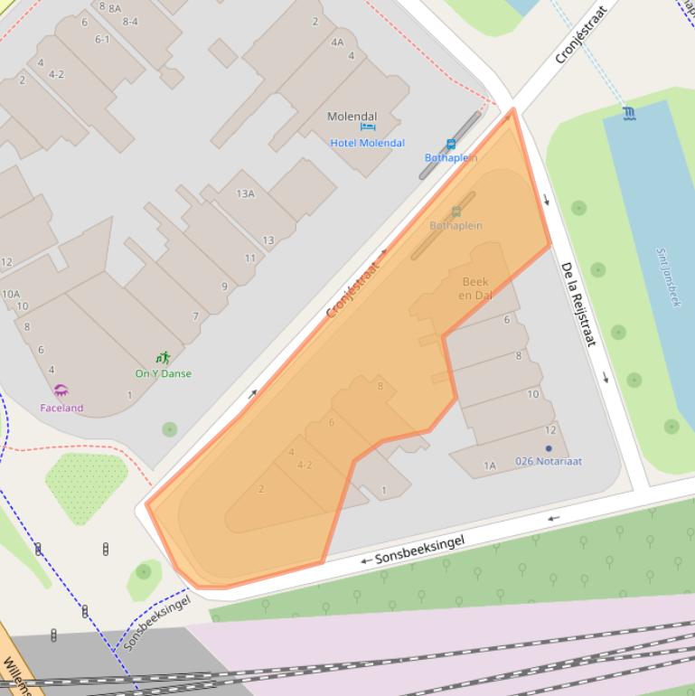 Kaart van postcodegebied 6814AH.