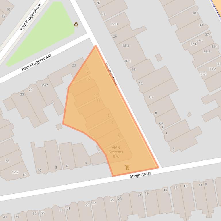 Kaart van postcodegebied 6814AN.