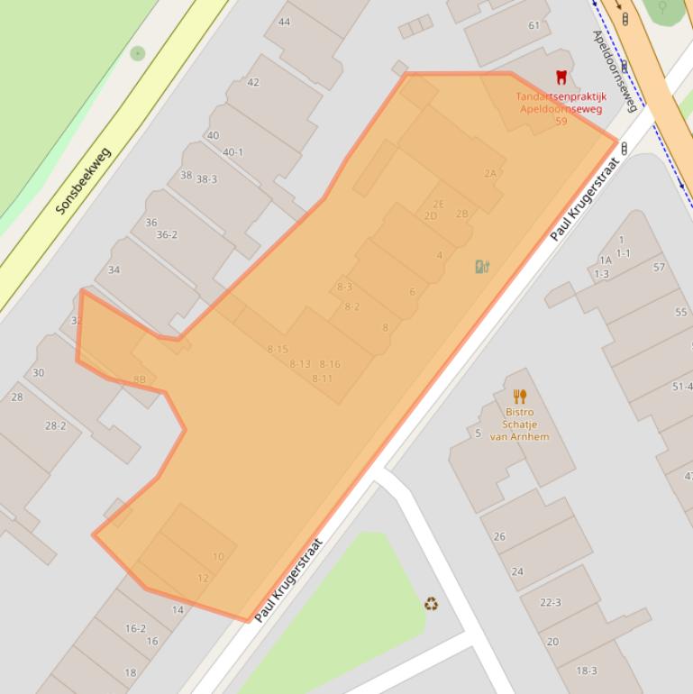 Kaart van postcodegebied 6814AS.