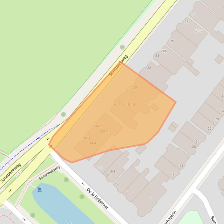 Kaart van postcodegebied 6814BB.