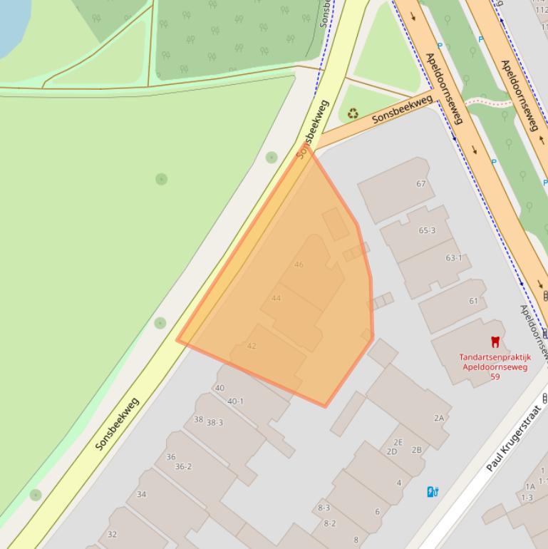 Kaart van postcodegebied 6814BE.