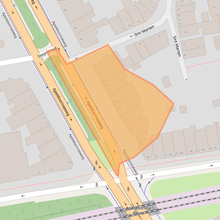 Kaart van postcodegebied 6814BK.