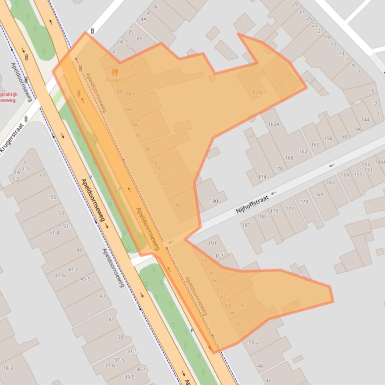 Kaart van postcodegebied 6814BM.