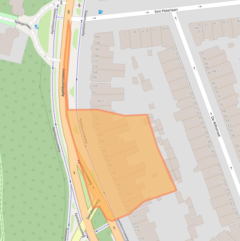 Kaart van postcodegebied 6814BP.