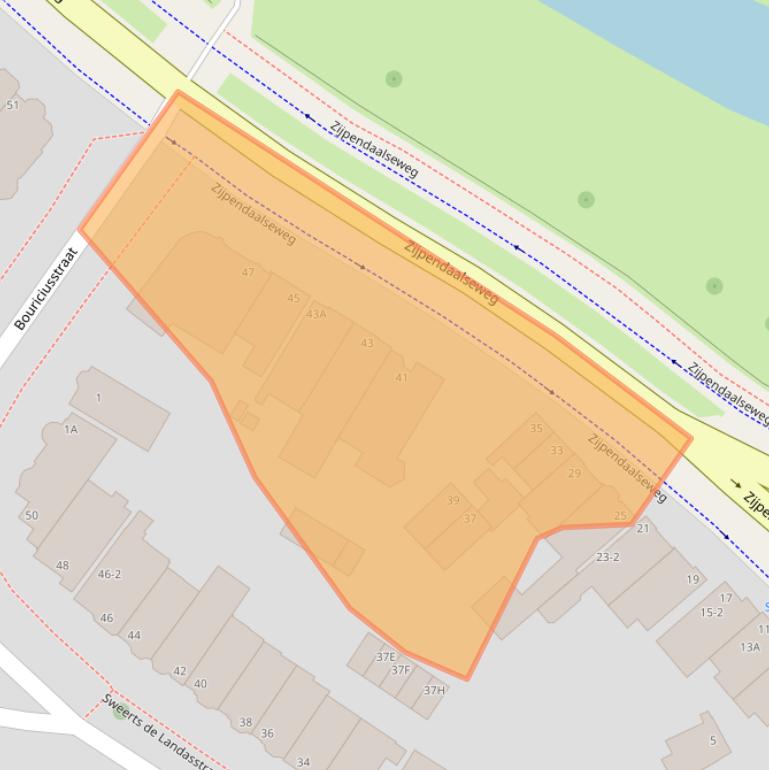 Kaart van postcodegebied 6814CC.