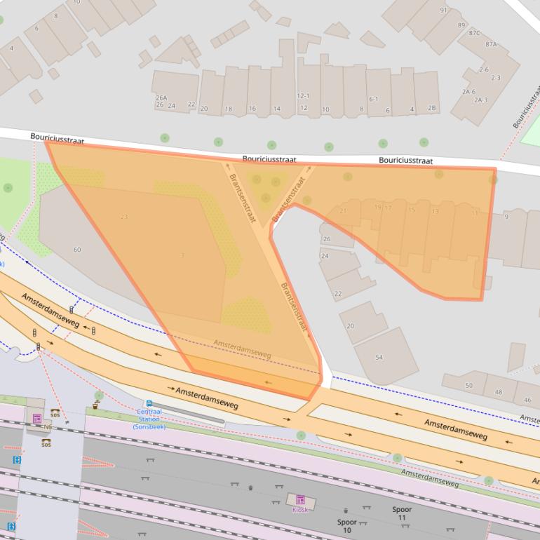 Kaart van postcodegebied 6814CT.