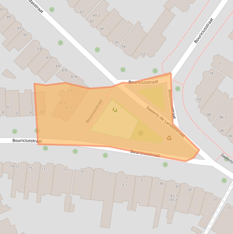 Kaart van postcodegebied 6814CV.