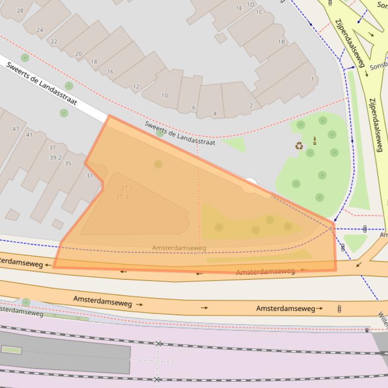 Kaart van postcodegebied 6814DA.