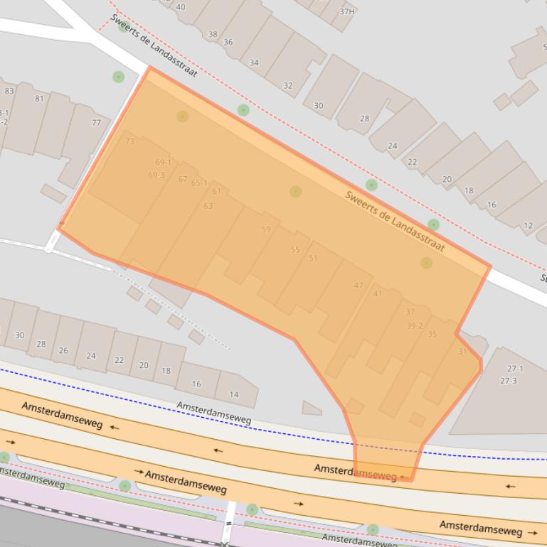 Kaart van postcodegebied 6814DB.